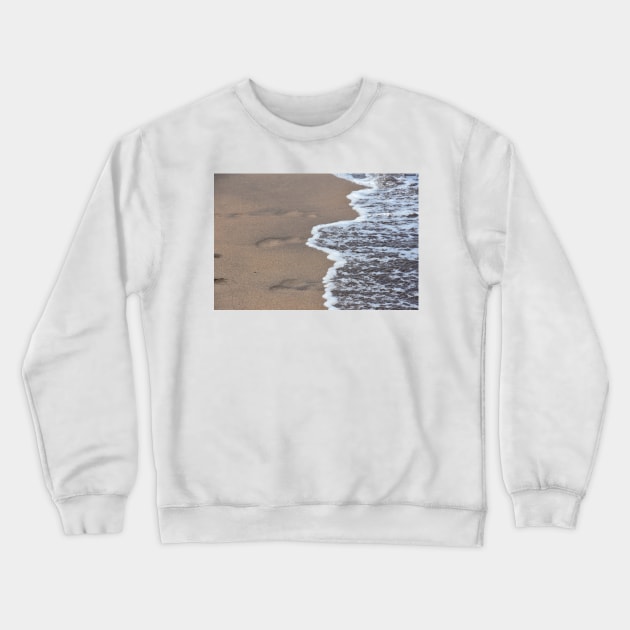 Sandy Footsteps Crewneck Sweatshirt by photosbyalexis